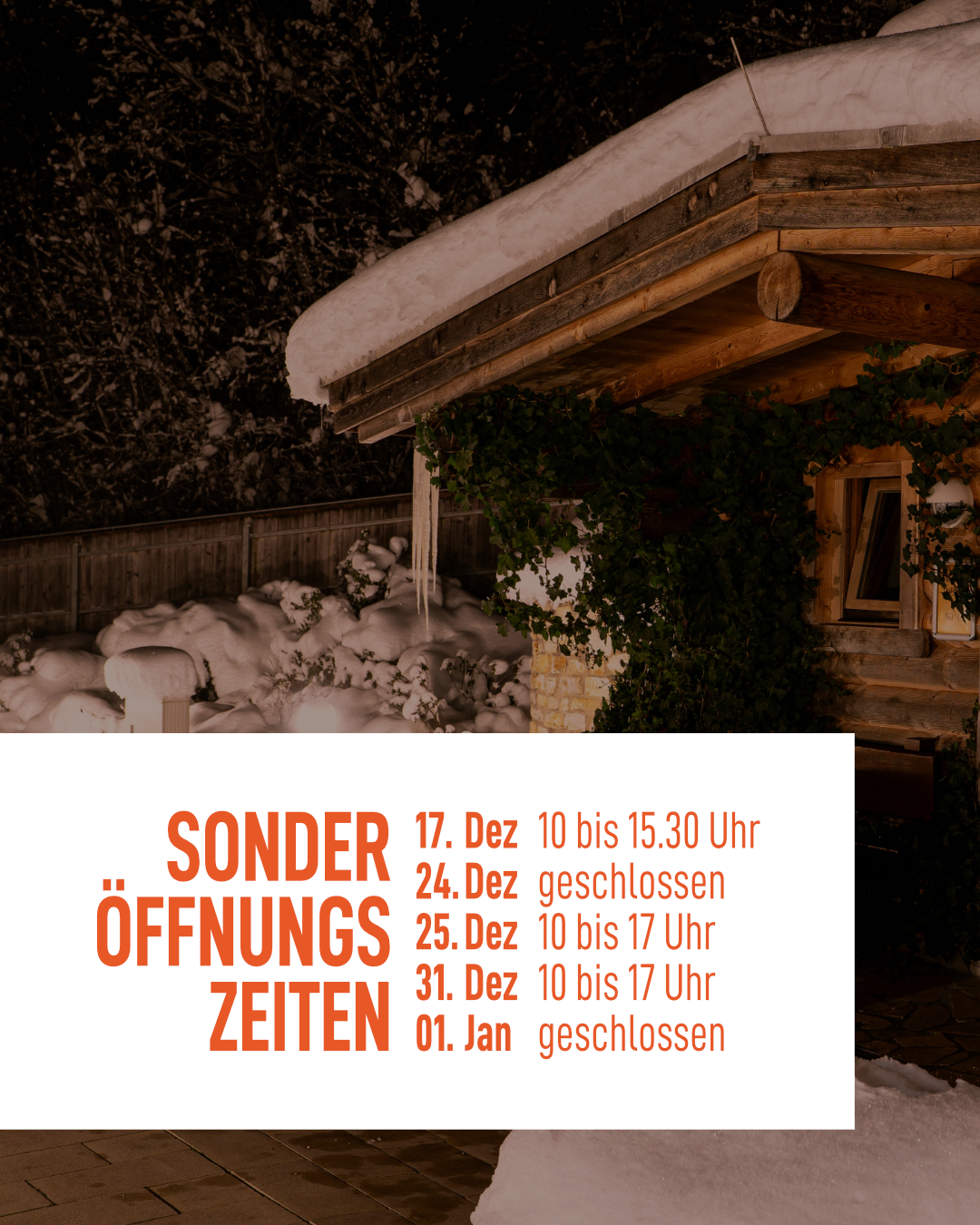 Sonderöffnungszeiten V01